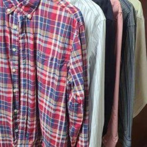 $4.50 a SHIRT!! 6 Men's Name Brand Dress Shirts  SZ 15 1/2